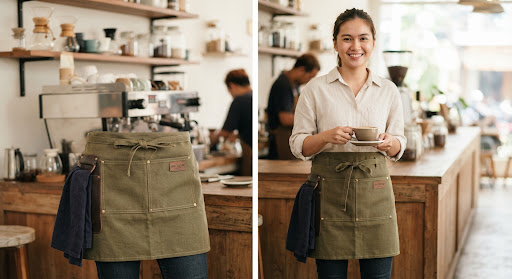 Artisan Half Apron Olive